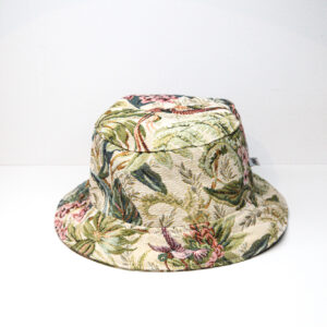 Bucket hat tropical forest pattern