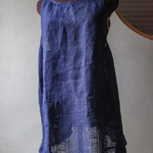 Casual everyday dress apron midnight blue