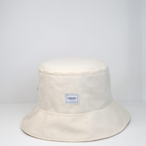 Bucket hat summer/spring beige raw cotton