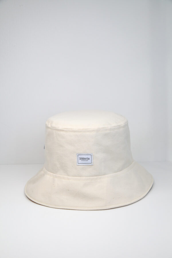 Bucket hat summer/spring beige raw cotton