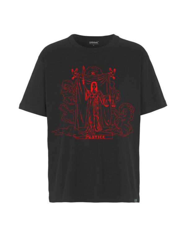 Enfärgad Justice oversized T-shirt