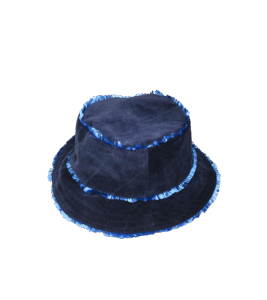 Velvet bucket hat with frill