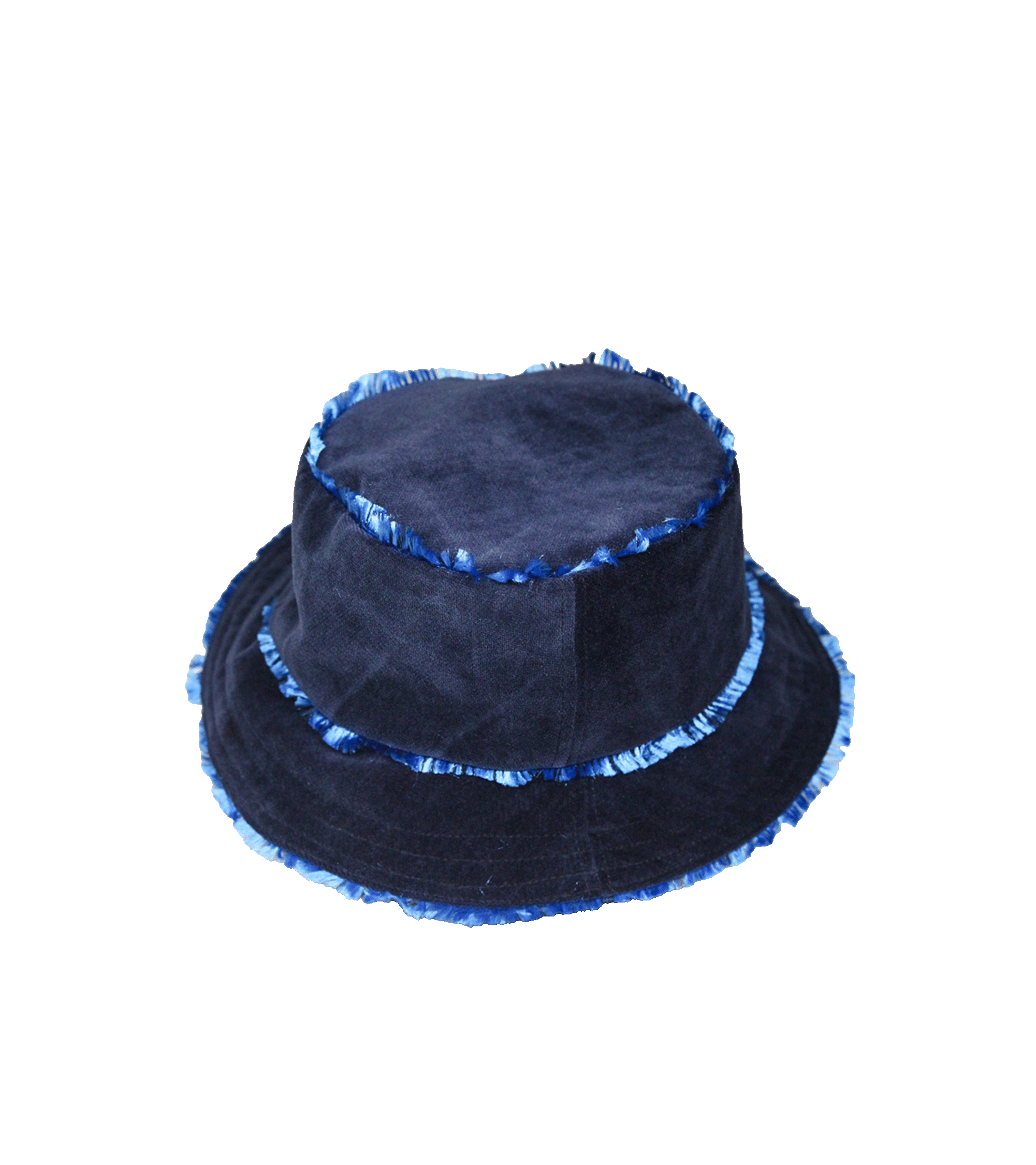 Velvet bucket hat with frill