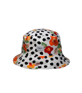 Light bucket hat vintage dot