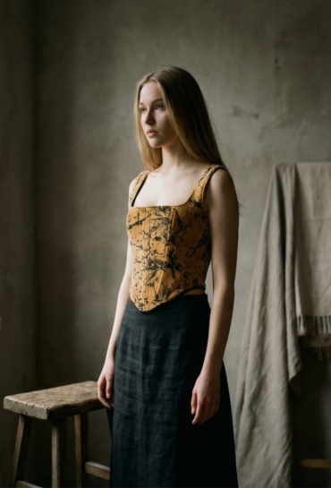 Upcyclade korsetter och corset tops